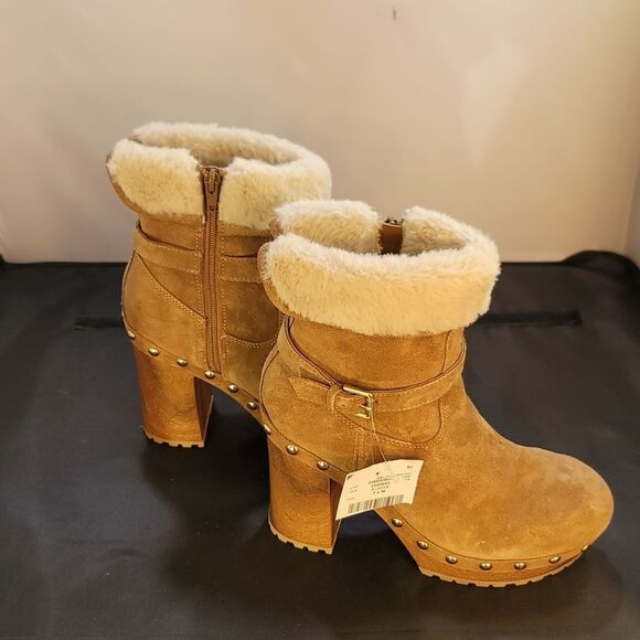 BRAND NEW GUESS DAMINA BLOCK HEEL PLATFORM BOOTS - Picture 4 of 16